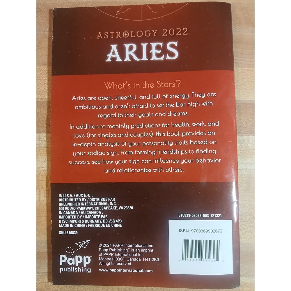 Astrology Aries Book 2022 - Picture 2 of 2